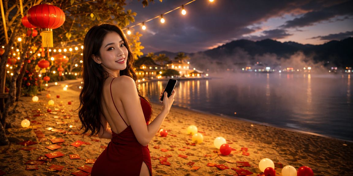 Đèn lồng và không khí xổ số truyền thống tại Đà Lạt về đêm