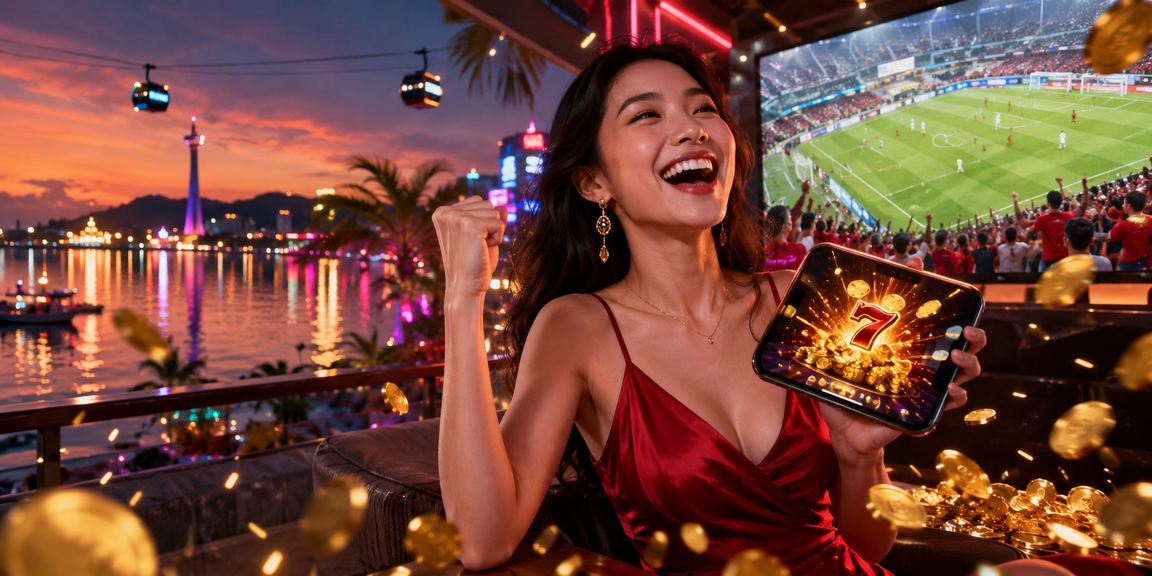 Không gian chơi slot game ánh đèn neon sôi động tại Phú Quốc